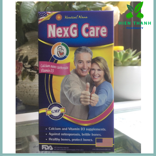 VIÊN UỐNG BỔ SUNG  CANXI VÀ VITAMIN D, HỖ CHỢ TĂNG CHIỀU CAO, CHỐNG LOÃNG XƯƠNG CHÍNH HÃNG USA NEXG CARE
