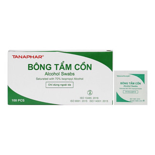 ✅ bông tẩm cồn hộp 100 gói