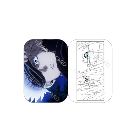 CARD BO GÓC NGANG NHÂN VẬT  GOJU SATORU -  JUJUTSU KAISEN - CHÚ THUẬT HỒI CHIÊU - ĐA DẠNG MẪU CHỌN - TIỆM JULII CARD