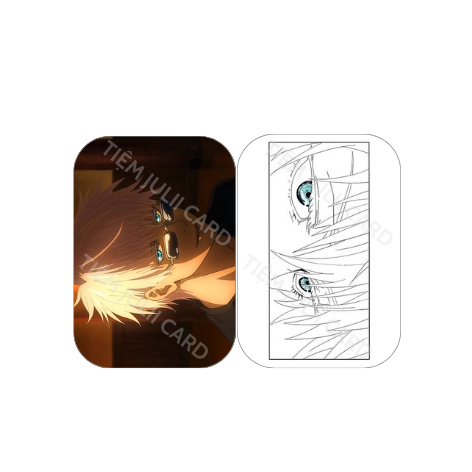 CARD BO GÓC NGANG NHÂN VẬT  GOJU SATORU -  JUJUTSU KAISEN - CHÚ THUẬT HỒI CHIÊU - ĐA DẠNG MẪU CHỌN - TIỆM JULII CARD