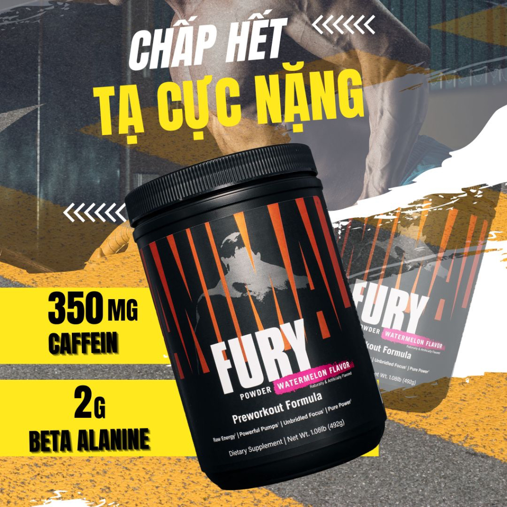 Animal Fury 30 lần dùng, tăng sức mạnh kèm BCAA
