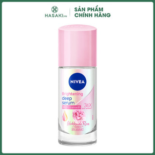 Lăn Khử Mùi Nivea Hương Hoa Hồng Whitening Deep Serum Hokkaido Rose 40ml Hasaki Sản Phẩm Chính Hãng