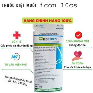 Sản phẩm thuốc diệt muỗi Icon 10CS dạng gói 62.5ml