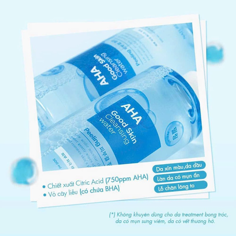 Nature Republic Nước tẩy trang Good Skin AHA Cleansing Water 500ml