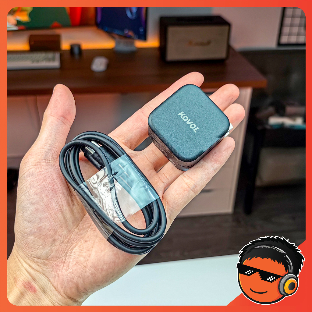 Bộ Sạc Nhanh Kovol 25W - Sạc Siêu Nhanh PD, PPS 25W Kèm Dây C-C 1.5M