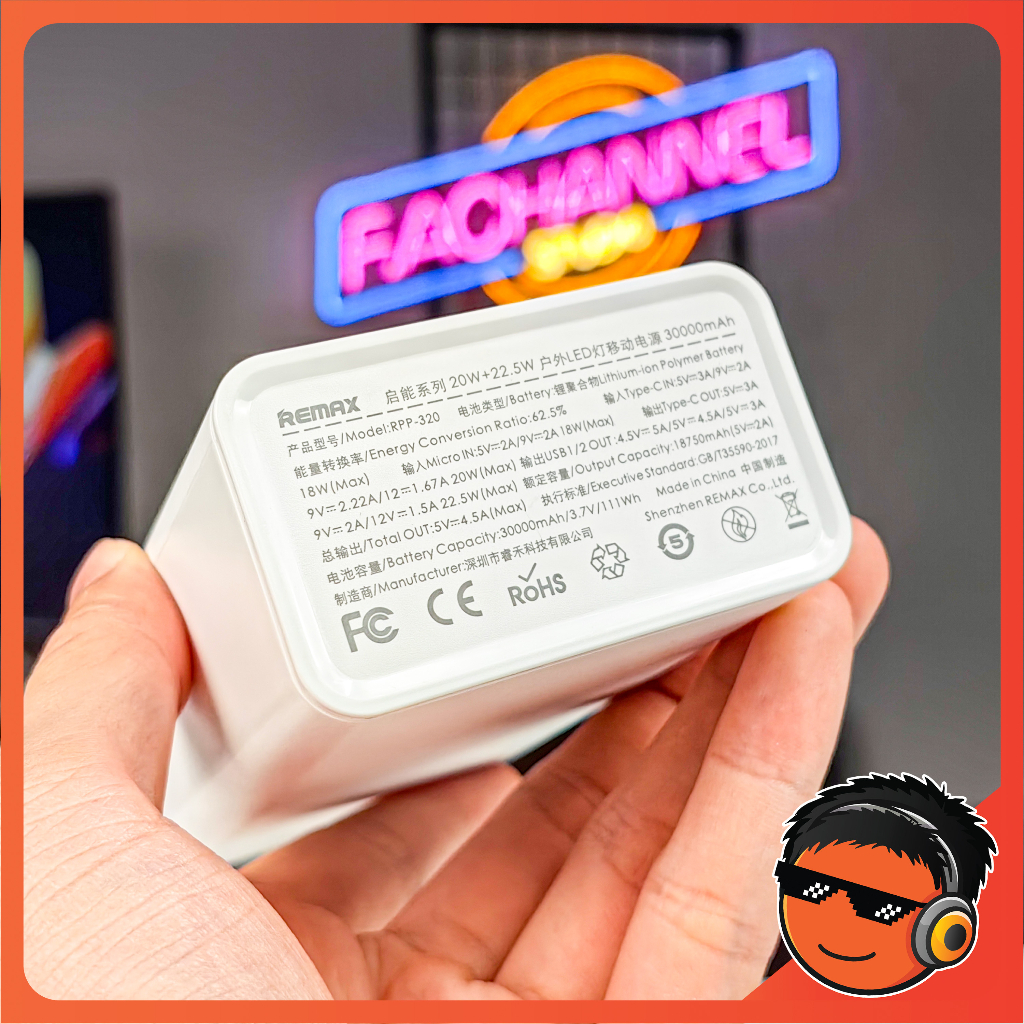 Sạc Dự Phòng REMAX RPP320 30.000mAh - Sạc Nhanh PD22.5W, Sạc Đa Thiết Bị