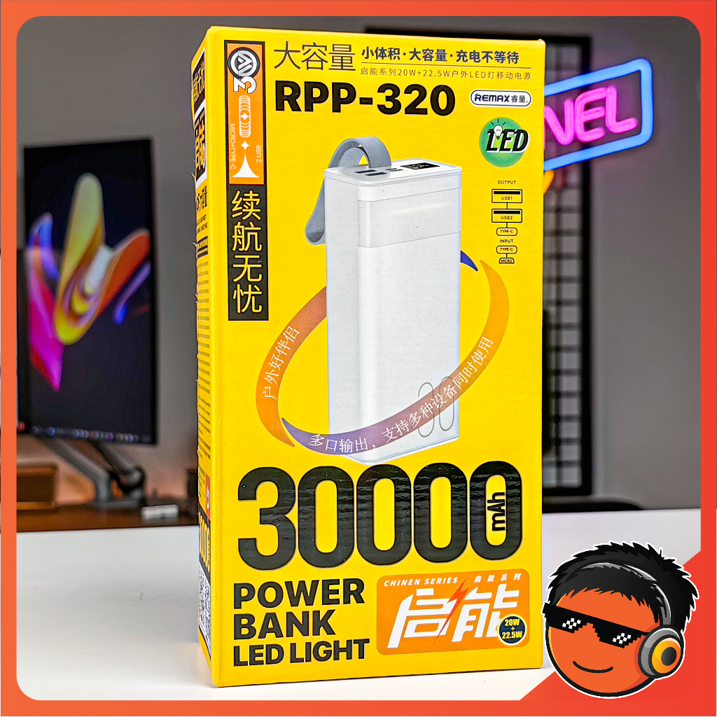 Sạc Dự Phòng REMAX RPP320 30.000mAh - Sạc Nhanh PD22.5W, Sạc Đa Thiết Bị