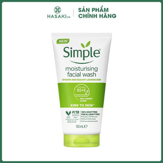 Sữa Rửa Mặt Simple Dưỡng Ẩm Cho Da Khỏe Và Mịn Màng 150ml Hasaki Sản Phẩm Chính Hãng