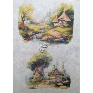 [Mẫu in - Fairy tale] Rice paper - Decoupage - A4