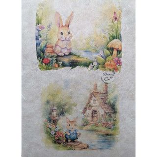 [Mẫu in - Fairy tale] Rice paper - Decoupage - A4