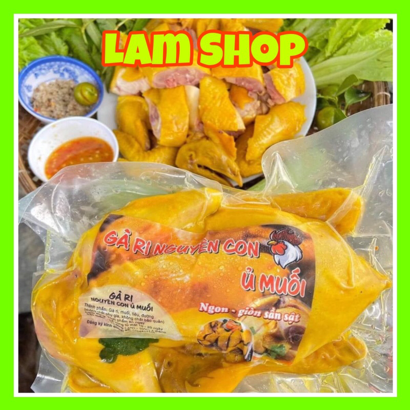 GÀ TA Ủ MUỐI NGUYÊN CON