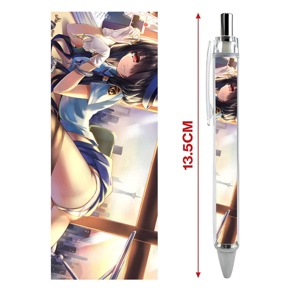 Bút viết In hình Kurumi Anime Manga Light Novel Date A Live - Hình in sắc nét - Bút Gel ngòi 0.5mm by 2D Tộc Shop