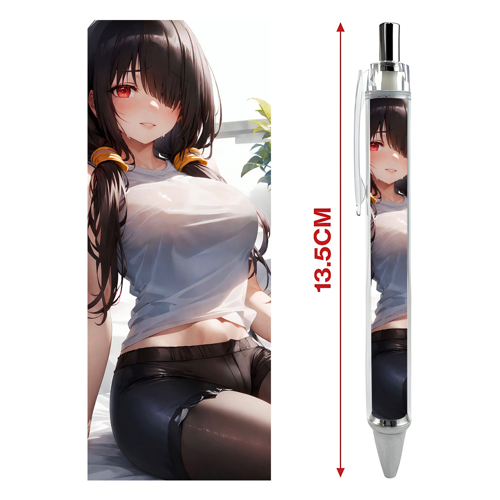 Bút viết In hình Kurumi Anime Manga Light Novel Date A Live - Hình in sắc nét - Bút Gel ngòi 0.5mm by 2D Tộc Shop