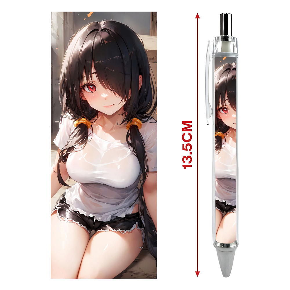 Bút viết In hình Kurumi Anime Manga Light Novel Date A Live - Hình in sắc nét - Bút Gel ngòi 0.5mm by 2D Tộc Shop