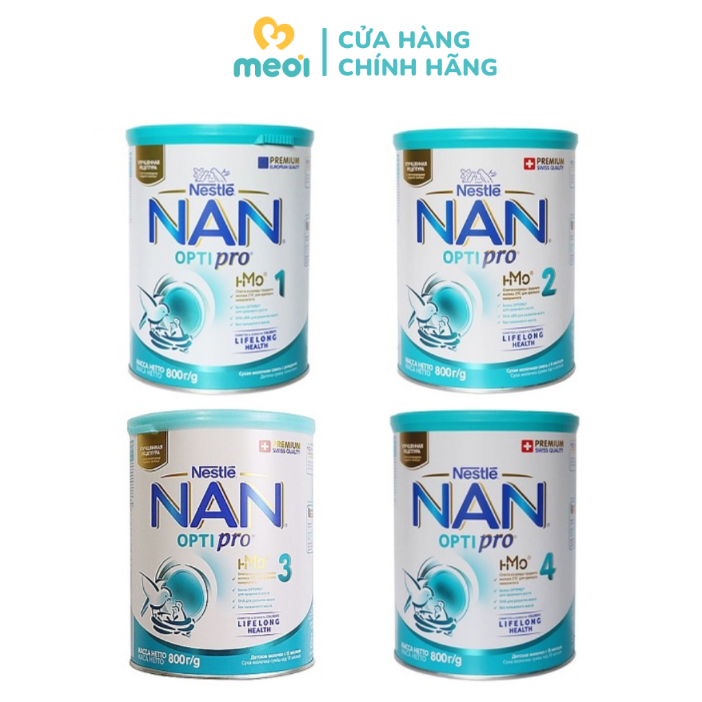 Sữa Nan Nga Optipro HMO số 1, 2, 3 800g