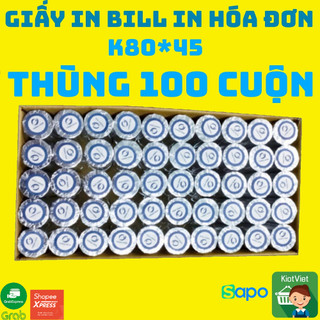 Giấy in hóa đơn k80*45 giấy in bill k80x45 giấy nhiệt giấy in nhiệt