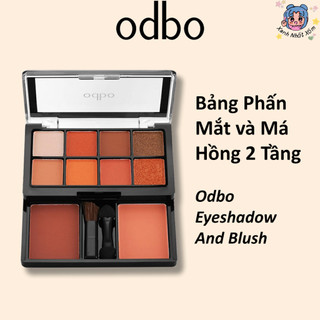 Bảng Phấn Mắt và Má Hồng 2 Tầng Odbo Eyeshadow And Blush