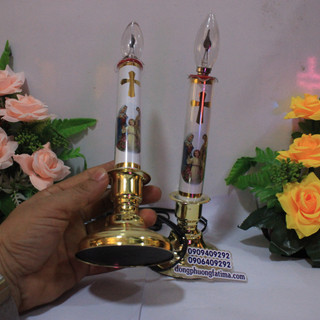 Đèn Cầy Điện Công Giáo (Trung) (NCDS-0078)