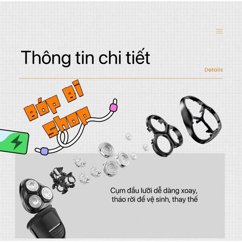 Máy cạo râu SID RS7530 Hàng chính hãng màu bạc