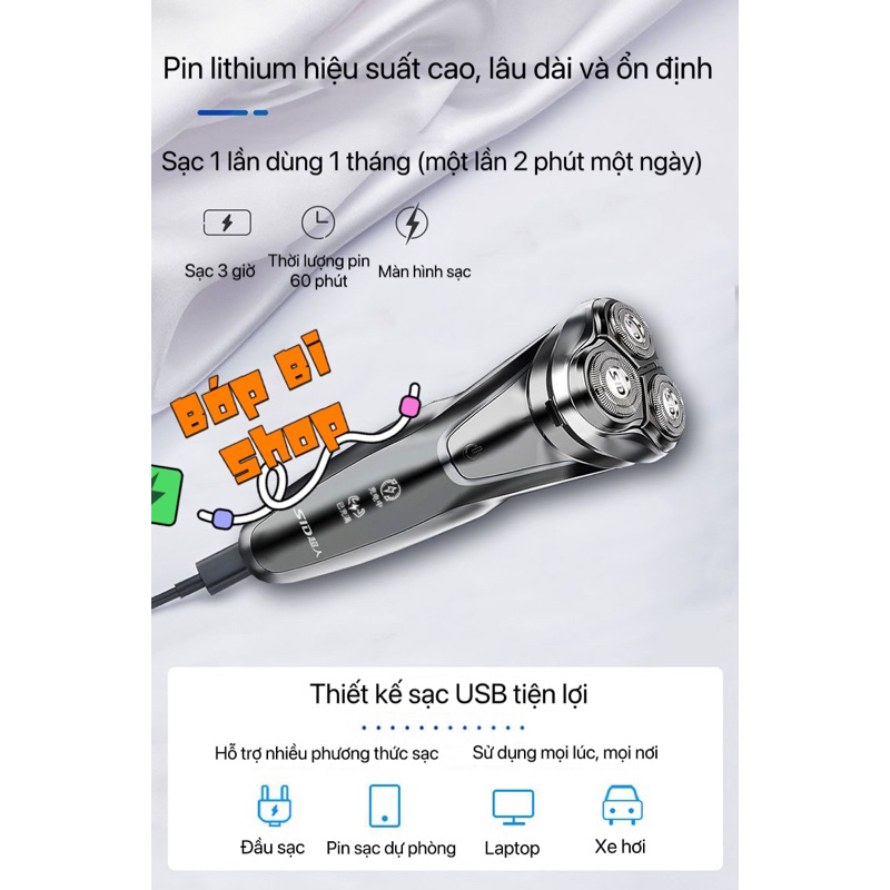 Máy cạo râu SID RS7530 Hàng chính hãng màu bạc