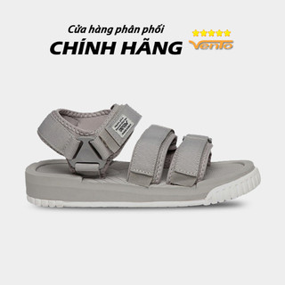 Giày Sandal Vento Nam Nữ 3 Quai SD9801 Màu Xám Ghi