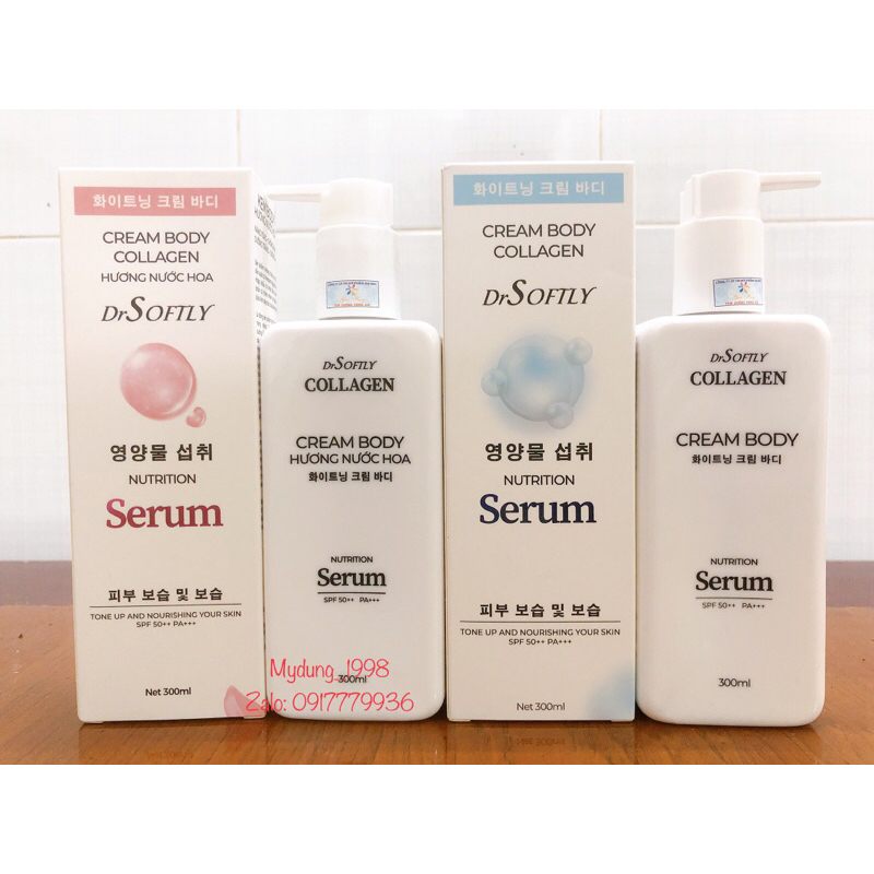 Kem dưỡng thể trắng da hương nước da DrSoftly