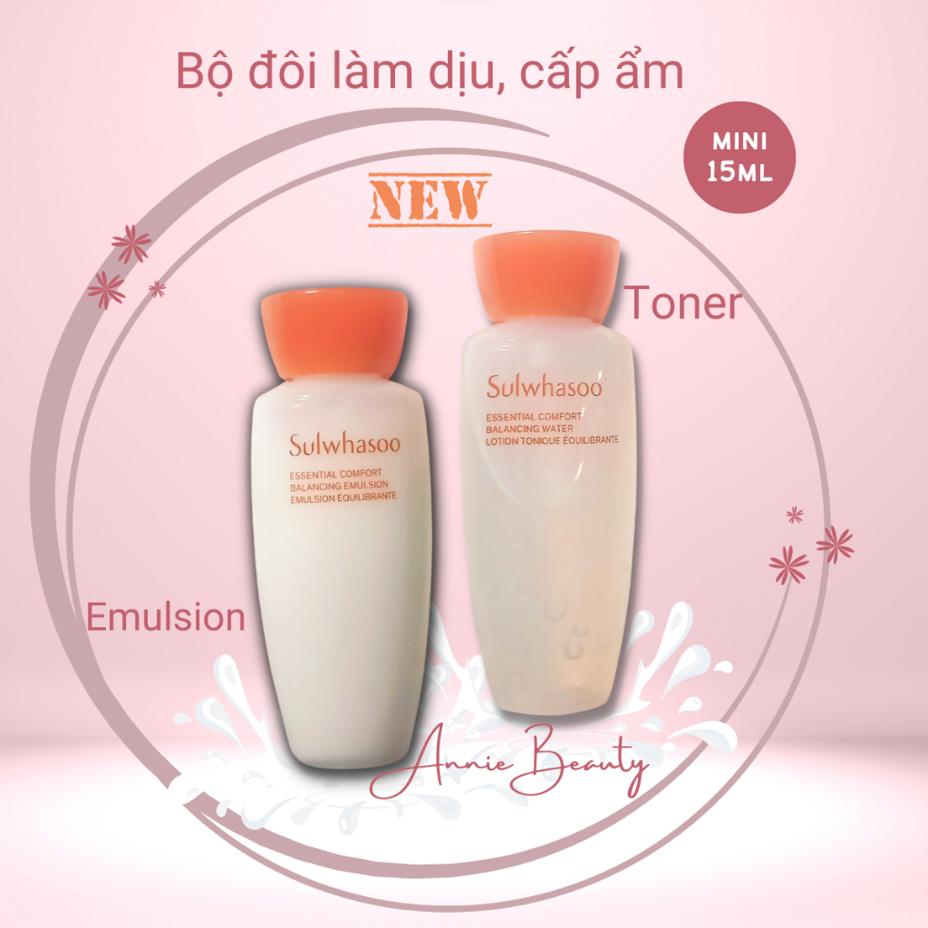 Toner, nước hoa hồng Sulwhasoo Essential Comfort Balancing Water dưỡng ẩm, làm dịu và ngăn ngừa khô da