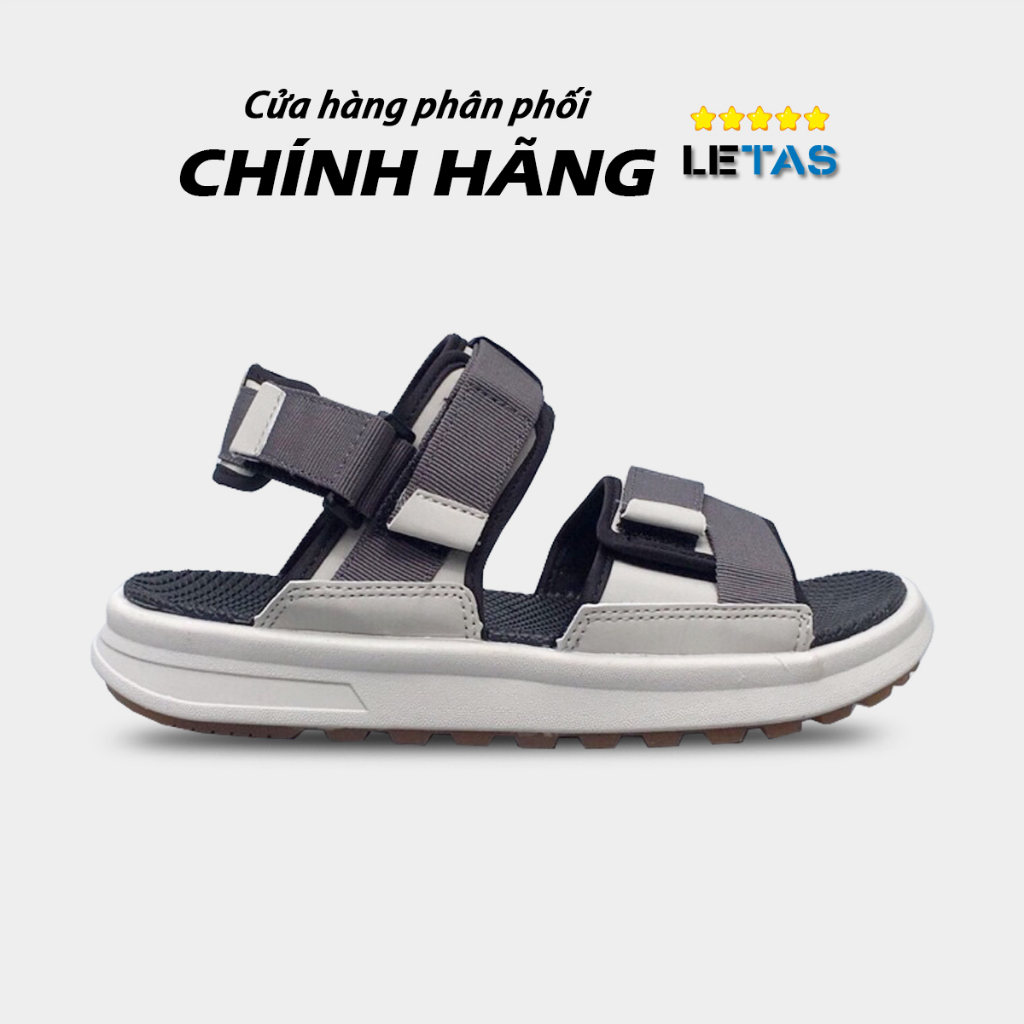 [Chính Hãng] Giày Sandal Letas Nam Nữ - D712G Xám