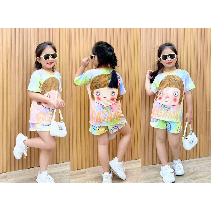 Đồ bộ bé gái - HOẠT HÌNH 3D Thun Lạnh L1 cực iu