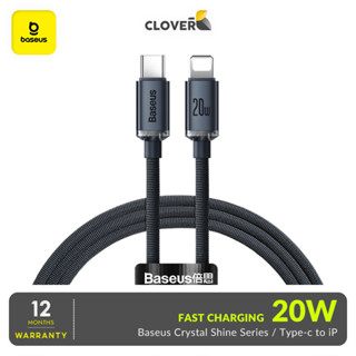 Dây Cáp Sạc Nhanh 20w Baseus Crystal Shine Dùng Cho iP8 Đến iP14Pm, Đầu Cáp Chống Gãy, Siêu Bền