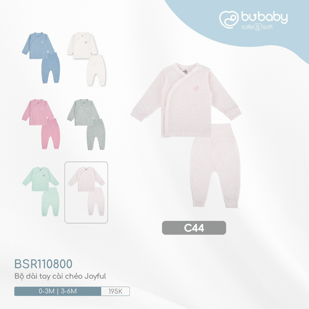 Bu baby - Bộ dài tay cài chéo Joyful BSR110800