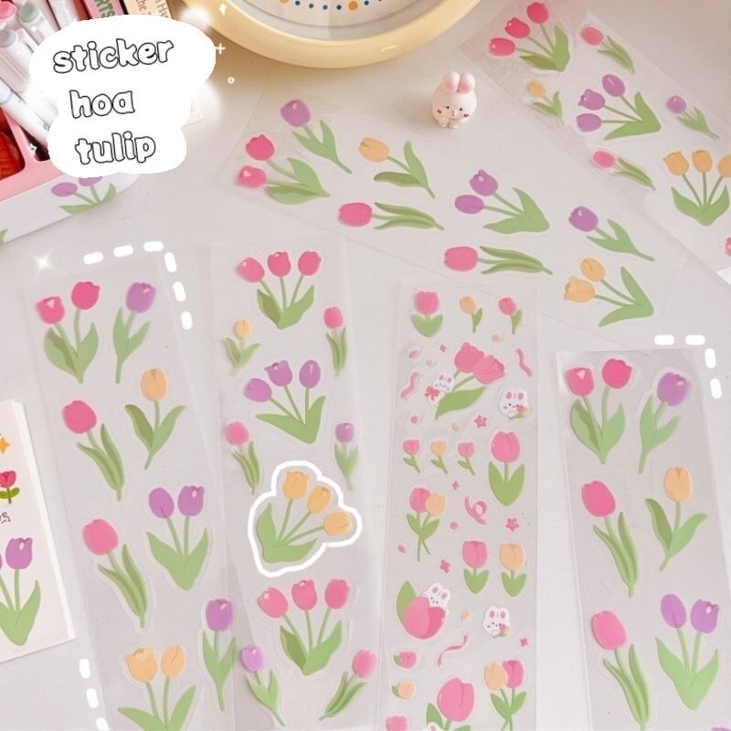 Sticker hoa tuy lip siêu to - Vpp_thanhnga