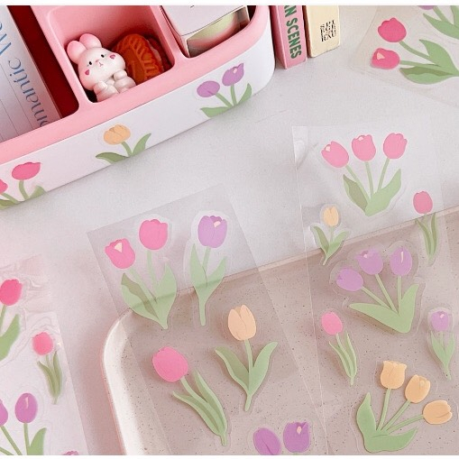 Sticker hoa tuy lip siêu to - Vpp_thanhnga