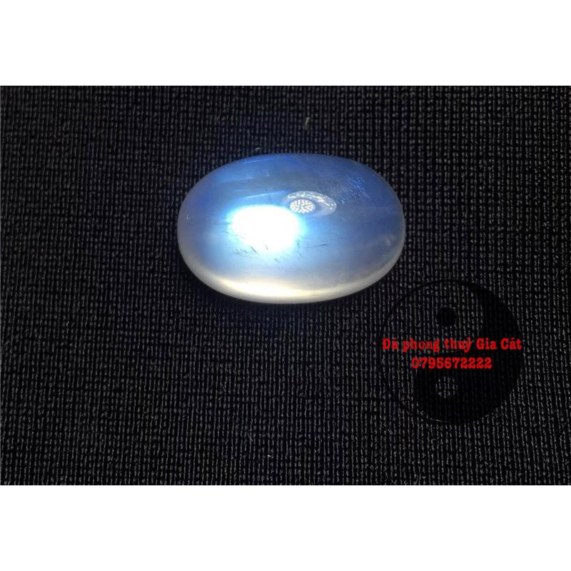 Mặt dây moonstone mặt trăng trong 8a vip ánh xanh mạnh