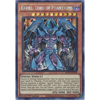 [ dưa hấu yugioh ] Lá thẻ bài Vị Thần Raviel Lord of Phantasms - Prismatic Secret Rare - Tặng bọc bài nhựa