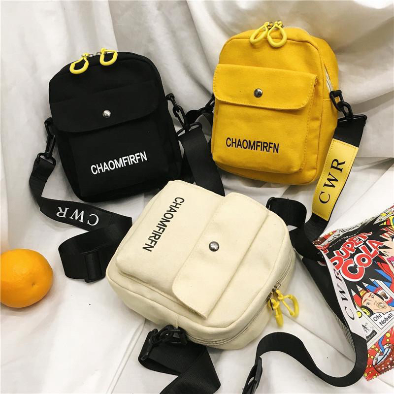 Túi Đeo Chéo CHAOMFIRFN Vải Bố Phong Cách Hàn Quốc