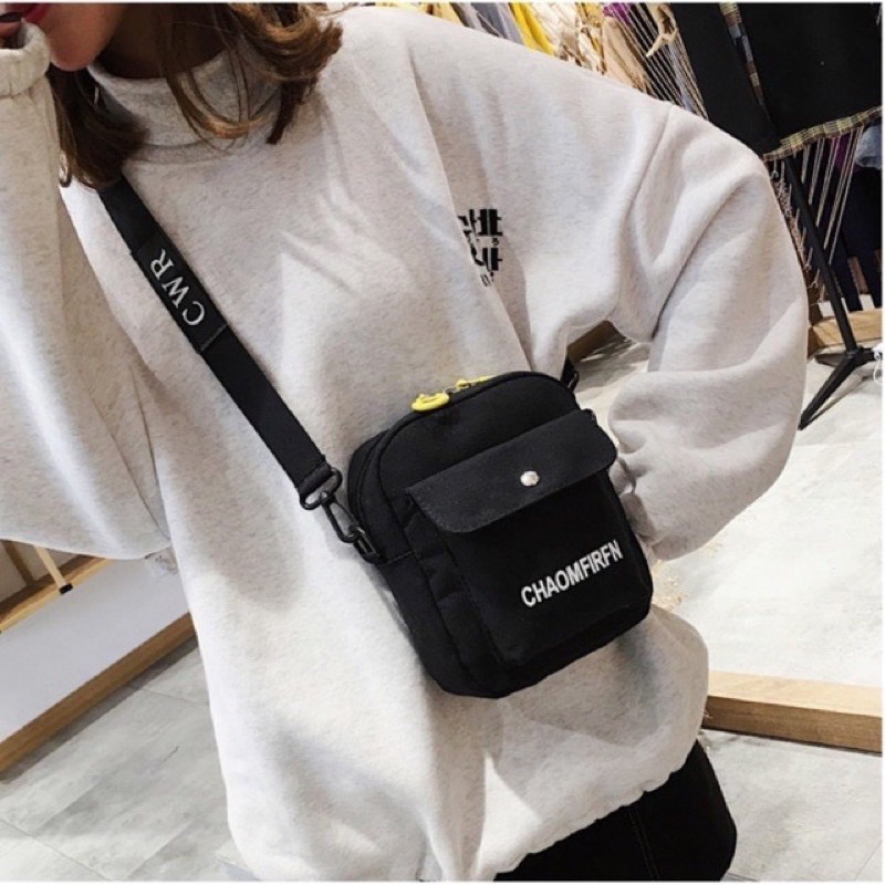 Túi Đeo Chéo CHAOMFIRFN Vải Bố Phong Cách Hàn Quốc