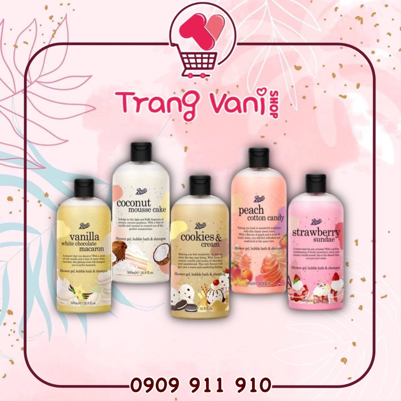 Sữa Tắm Gội BOOTS Thái 500ml