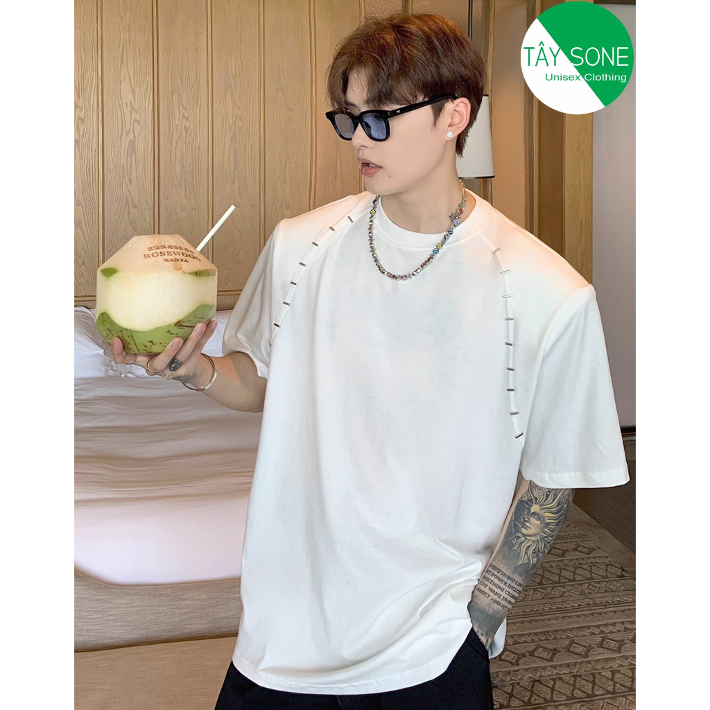 Áo thun Oversize độn vai KINK Unisex |TAYSONE|