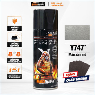 SƠN SAMURAI MÀU XÁM CÁT NHÁM MỜ Y747