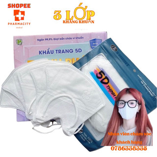 Khẩu trang 5d thịnh phát combo hộp 100 chiếc