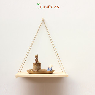 Kệ gỗ treo tường, Thanh gỗ decor treo tường - nhiều kích thước gỗ thông nhập khẩu