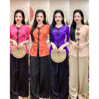 Set lam bà ba đi chùa tay lỡ , nút tàu