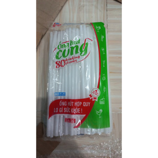 Ống hút bẻ cong bịch 80 ống