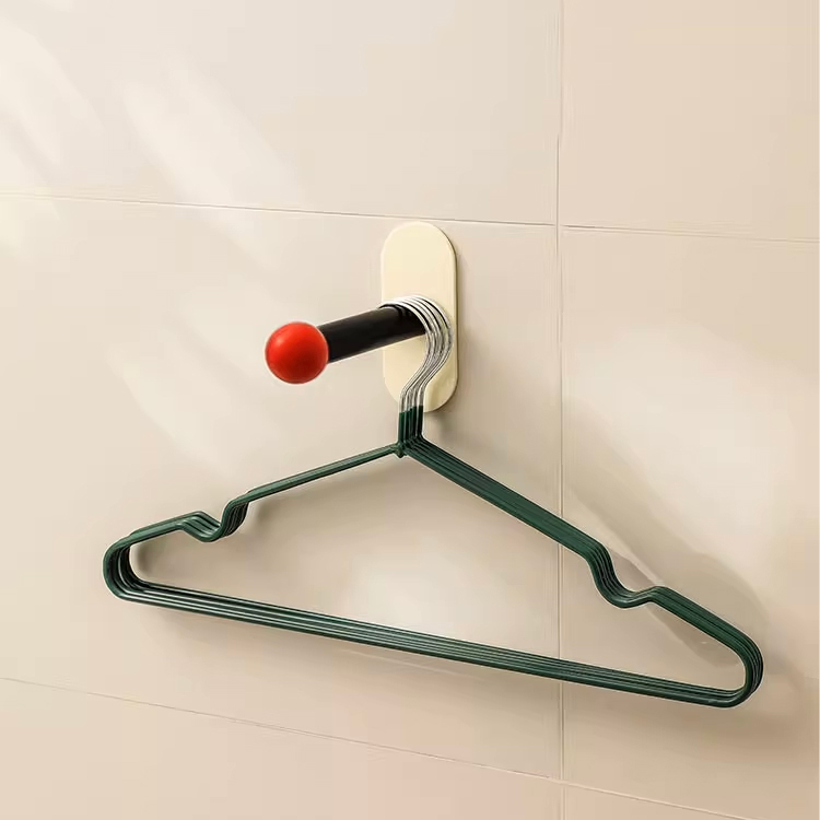 Giá treo móc phơi quần áo dán tường phong cách Bắc Âu