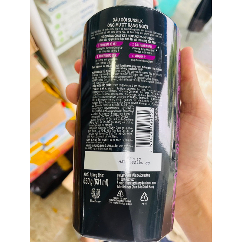 Dầu Gội Sunsilk 650g - 900g