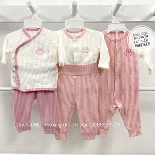 Little love - bộ sơ sinh nỉ dày cho bé trai bé gái hãng little love