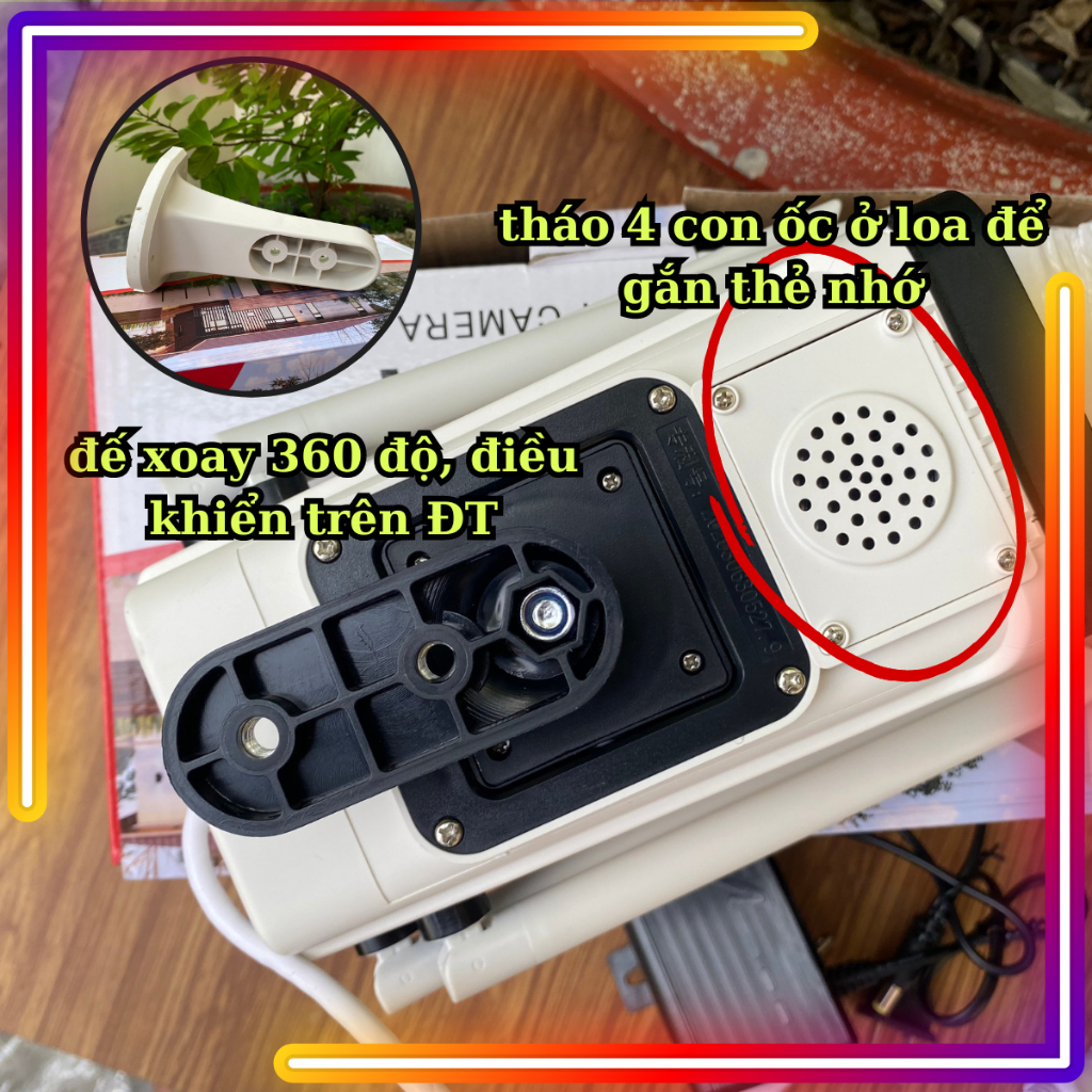 Camera yoosee ngoài trời 5.0 megapixel siêu sắc nét, thân xoay 360