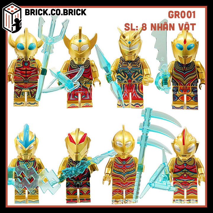 Siêu nhân Điện quang Đồ chơi lắp ráp Mô hình Nhân vật Phim Hoạt hình Siêu Nhân GR001-GR005