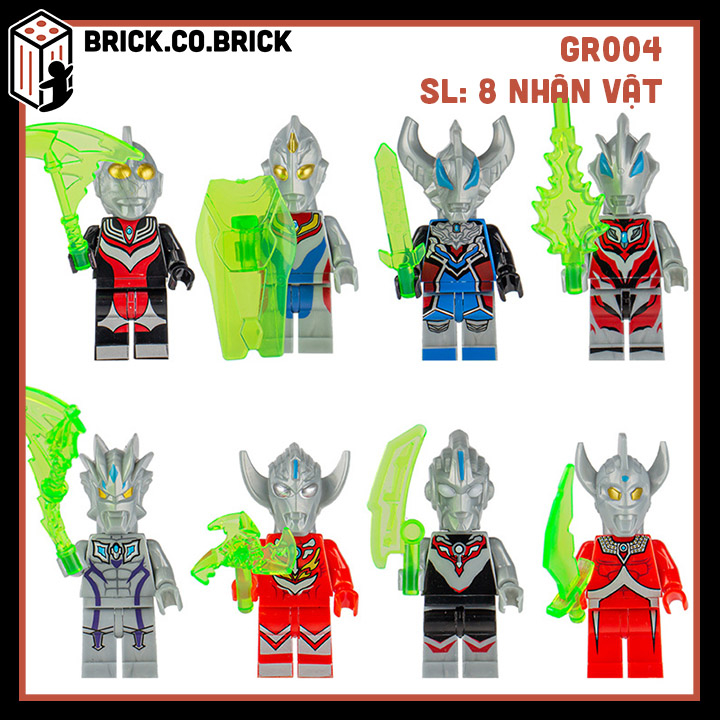 Siêu nhân Điện quang Đồ chơi lắp ráp Mô hình Nhân vật Phim Hoạt hình Siêu Nhân GR001-GR005